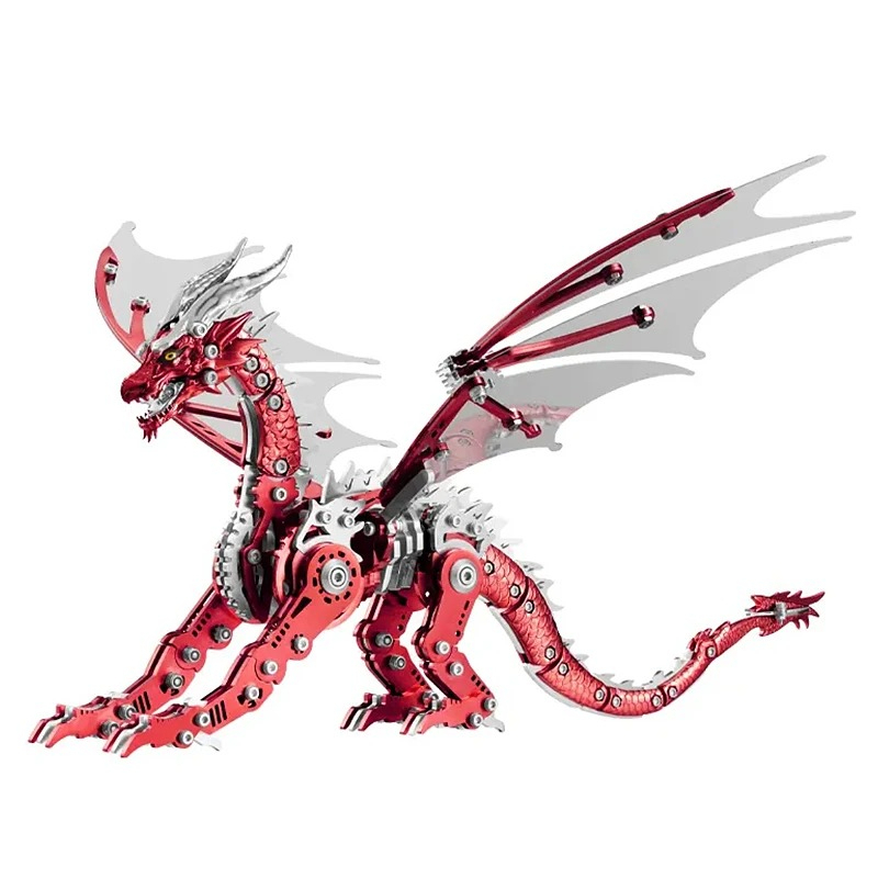 Model Kit Dragon - Puzzle Logam Naga 3D Edisi Dewasa