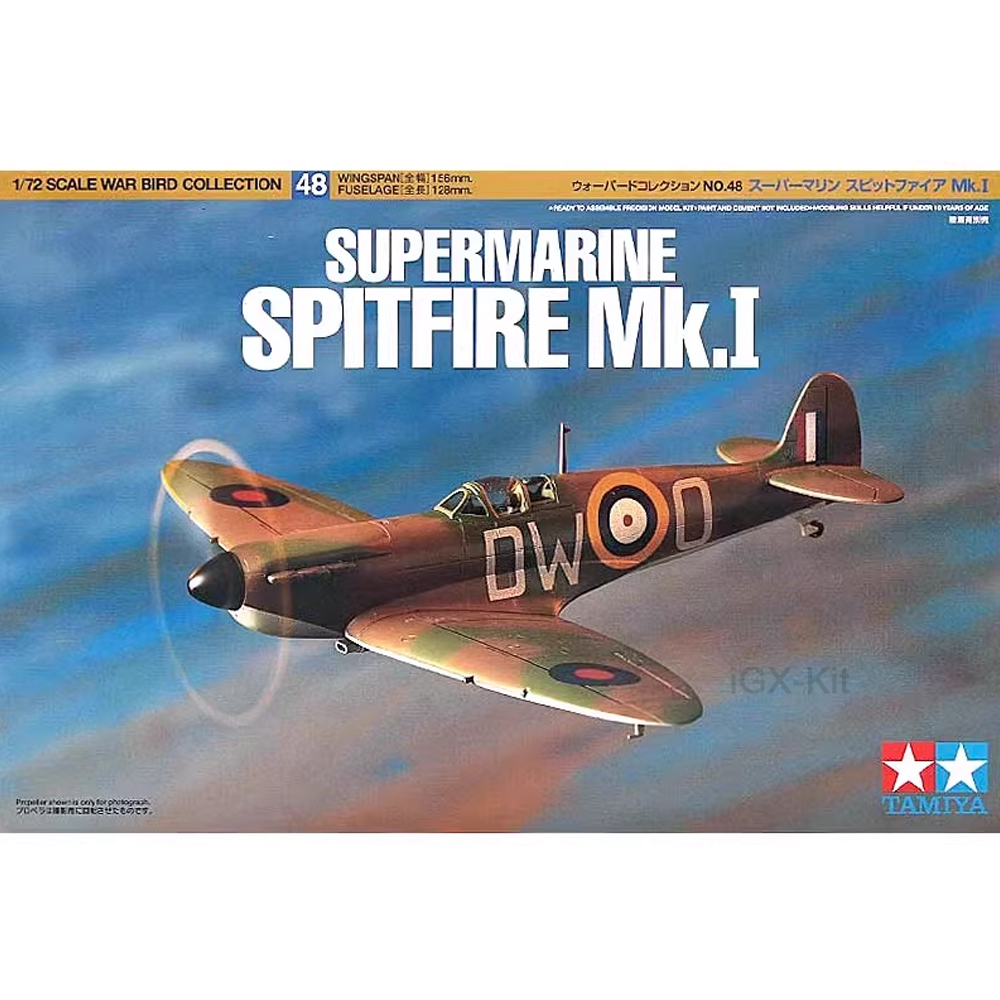 Tamiya 60748 1/72 Skala Perang - Model Kit Spitfire ulasan dan harga